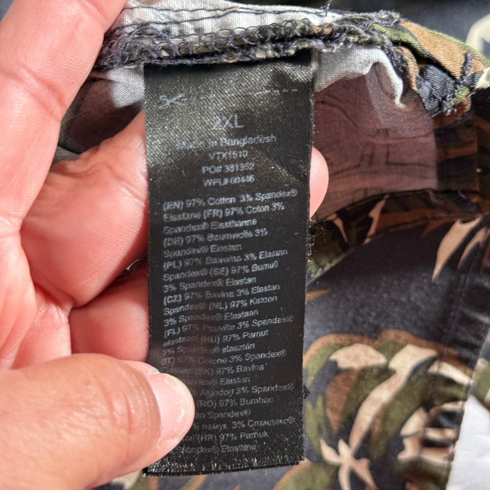 Vertx Mens Assaulter Tactical Short Sleeve Shirt 2XL Tropical Camo VTX1510 - Picture 5 of 8